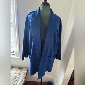 Elegant Blue Women's Coat